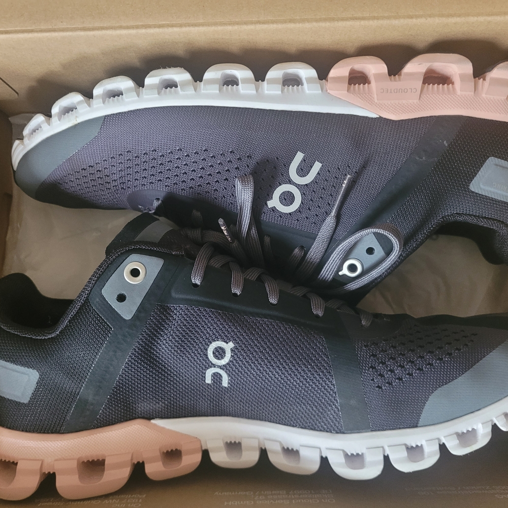 On Running Women's Black and Pink Running Shoes